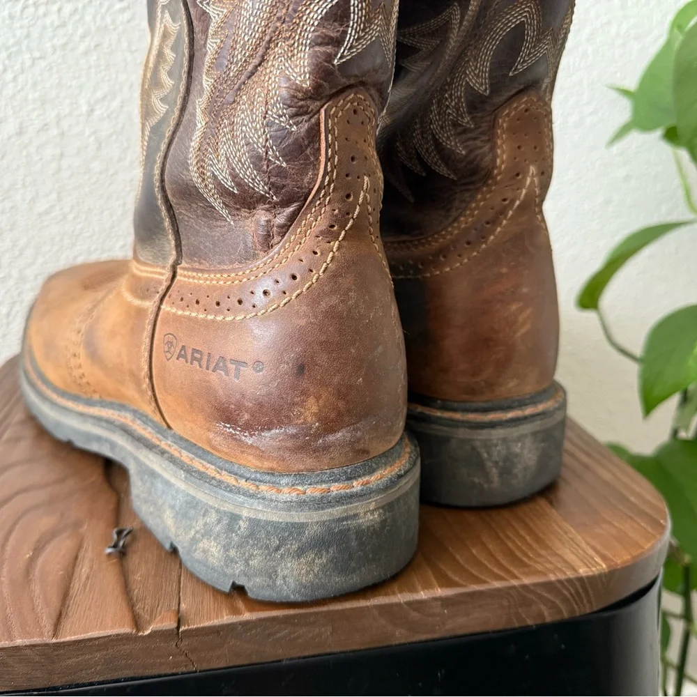 Artiat Men’s QuickDraw Square Toe Boots - Size 9.5D - Picture 6 of 10